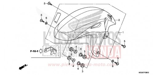 AILE AVANT CB600FAD de 2013